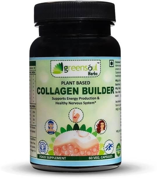 GREENSOULHERBS Collagen For Radiant & Youthful Skin, Hair, Joints & Nails | Plant Based