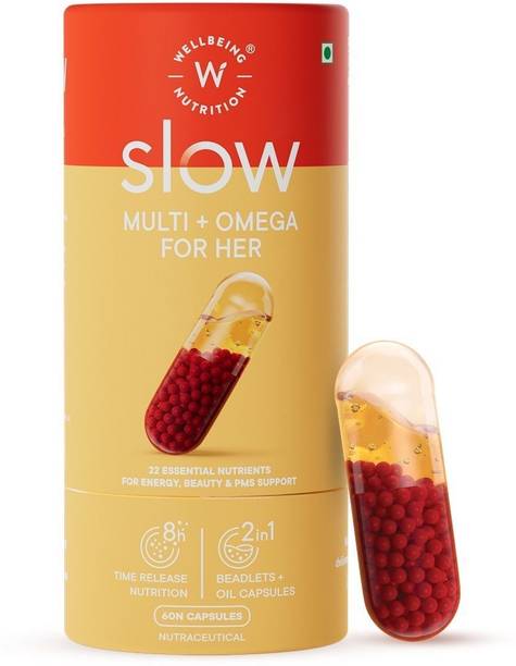 Wellbeing Nutrition Multi + Omega for Her, Multivitamin capsule for Women | Supports Overall Health