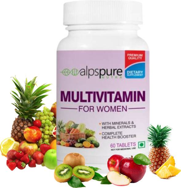 ALPSPURE Nutra Multivitamin for Women, Health Booster with Herbal Extracts and Minerals