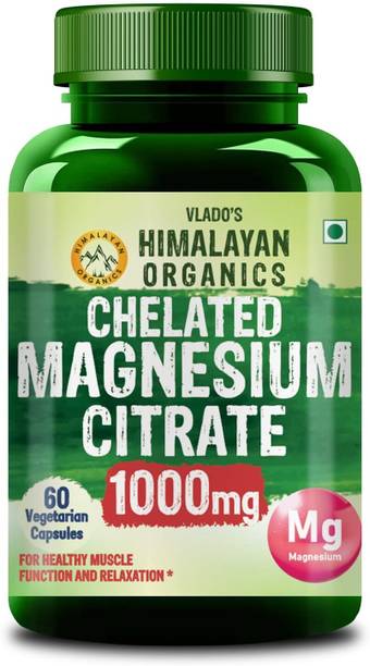 Vlado's Himalayan Organics Magnesium Citrate 1000mg Muscle Relaxation & Good Sleep for Men & Women