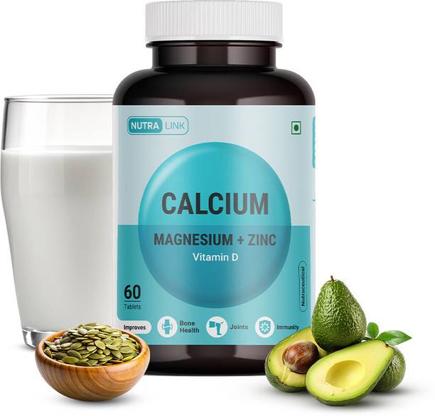 Nutralink Calcium Magnesium Zinc with Vitamin D | For Stronger Bones & Joints