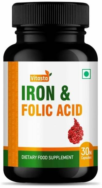 VITASTA Iron with Folic Acid for Support Haemoglobin Production