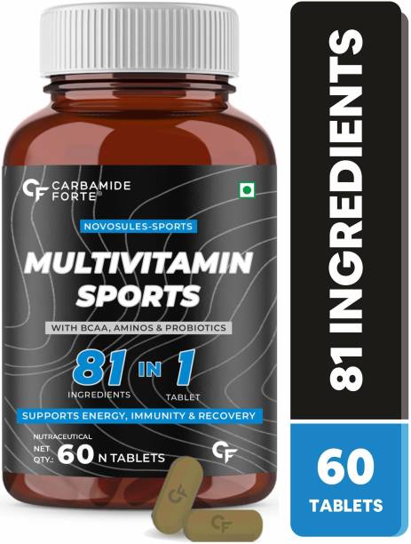 CARBAMIDE FORTE Multivitamin for Sports with BCAA, Amino Acids, Probiotics & Antioxidants