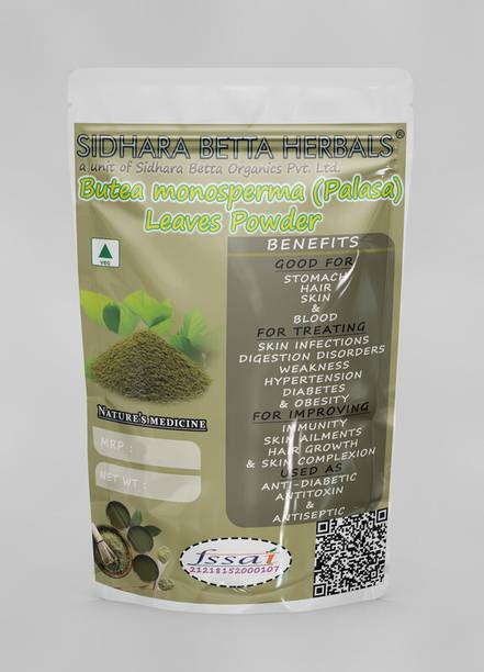 SIDHARA BETTA HERBALS Butea Monosperma Leaves Powder | Palasa Leaves Powder