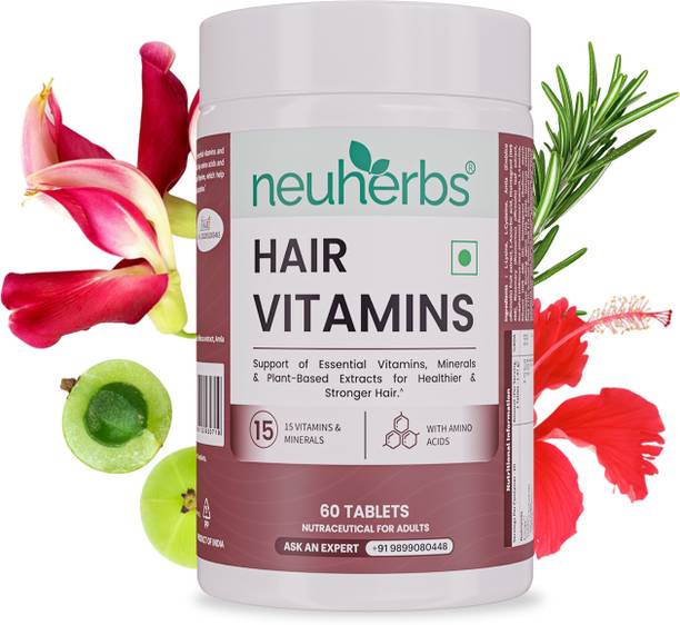 Neuherbs Hair Vitamins for Men & Women | For Hair Growth & Hairfall Reduction