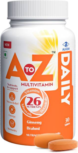 A to Z Daily Multivitamin with 26 Vitamins, Ginseng, Ashwagandha & Brahmi