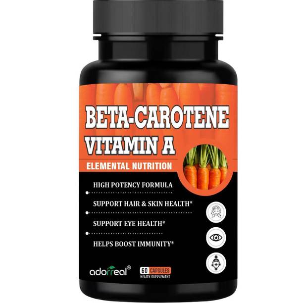 Adorreal Beta-Carotene Capsules Vitamin A Supplement