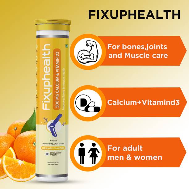 FIXUPHEALTH Calcium 500mg and Vitamin D3