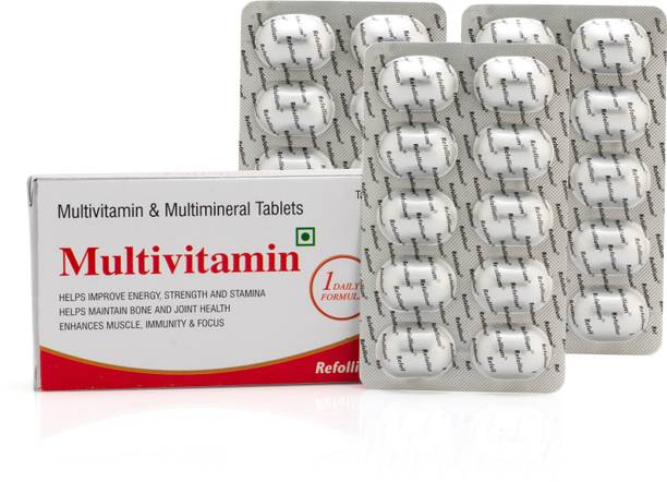 Refollium Multivitamin & Multimineral for Immunity, Strong Bones & Energy for Men & Women