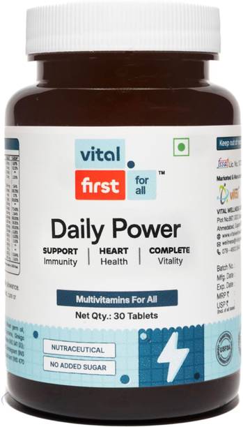 Vital First Daily Multivitamin Tablets Energy Immunity Heart Health Support