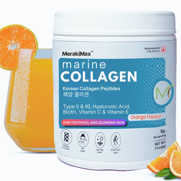 Meraki Max KOREAN COLLAGEN Anti Ageing|Skin Glow|Hair|Vit C,E & Biotin