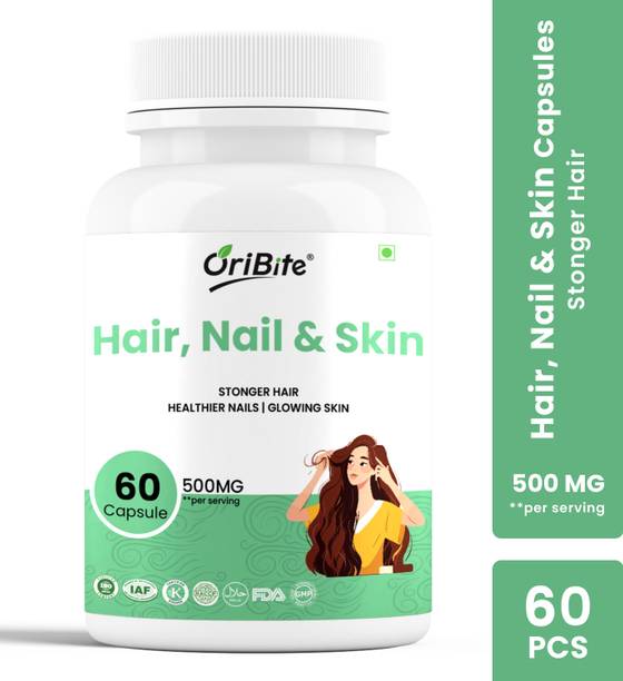 Oribite Hair Nail Skin Support with Biotin Hyaluronic Acid & Vitamins (60 PCS)