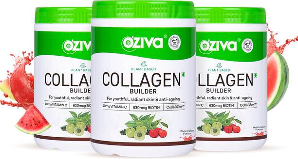 OZiva Vegan Collagen (Watermelon) with Biotin & Vit C for Brighter & Youthful Skin