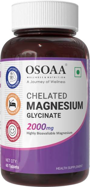 Osoaa Chelated Magnesium Glycinate 2000mg Tablets