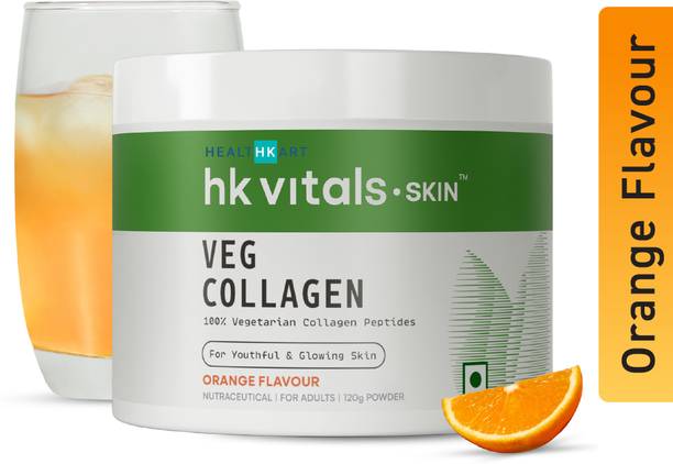 HEALTHKART HK Vitals Skin Radiance Veg Collagen Powder, Vegetarian Supplement, Orange
