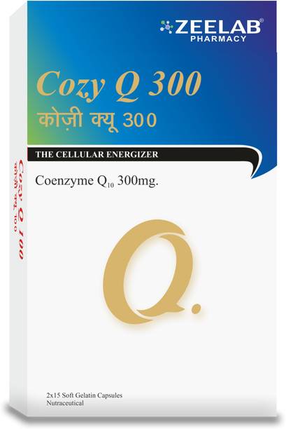 zeelab Cozy Q 300, Coenzyme Q10 300mg | Cellular Energy | Antioxidant for Healthy Heart