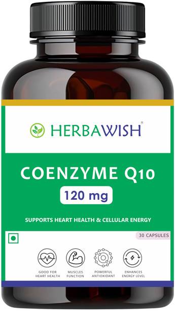 HERBAWISH High Absorbtion Coenzyme Q10 (CoQ10) 120mg | Ubiquinone | Supports Heart Health