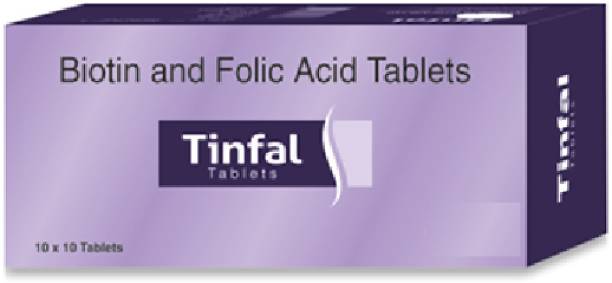 Tinfal Biotin & Folic Acid Tablets | Hair Vitamins | Strength and Growth