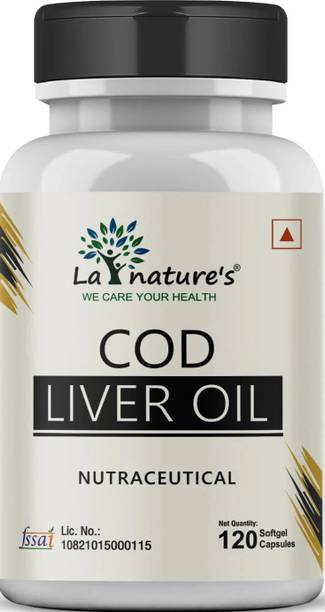 La Natures Cod Liver Oil Softgel Capsules for Immunity, Heart and Brain
