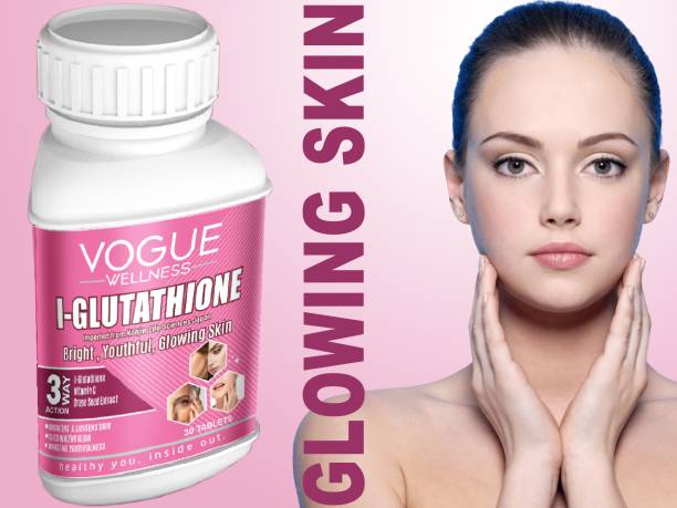 Vogue Wellness L Glutathione Vitamin C Tablet For Glowing Skin &amp; Reduce Pigmentation
