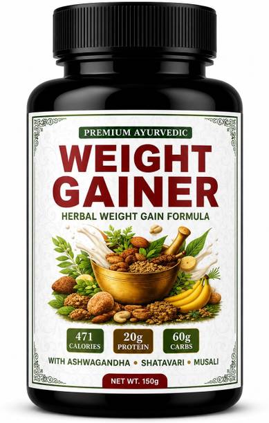 HEALTHBIZZ Premium Ayurvedic Weight Gainer Herbal Weight & Muscle Gain Formula
