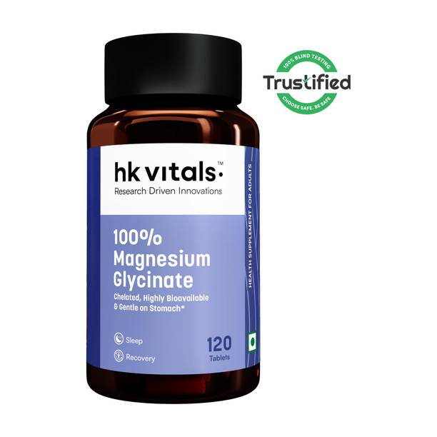 hk vitals 100% Magnesium Glycinate 1880mg, For Better Sleep Quality & Muscle Recovery
