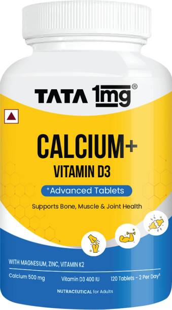 TATA 1mg Calcium + D3 Tablet for better absorption Of Calcium, Joint Health & Immunity