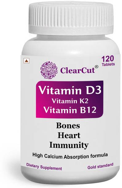 Clearcut Vitamin D3 Vitamin K2 Vitamin B12 Calcium Joint support Tablets