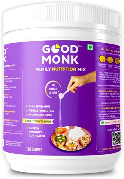 Good Monk Nutrition Mix Jar - Multivitamins, Probiotics, Fibre & Herbs 120 serves