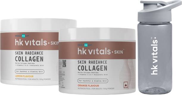 HEALTHKART hk Vitals Skin Radiance Collagen Supplement, with Biotin with Sipper