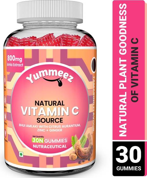 NATURYZ Natural Vitamin C Amla with Zinc Supplement for Skin Brightening & Immunity