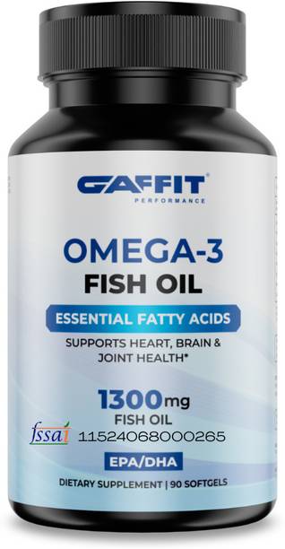 GAFFIT Omega-3 Fish Oil Triple Strength Softgels for Heart, Brain & Joint Health