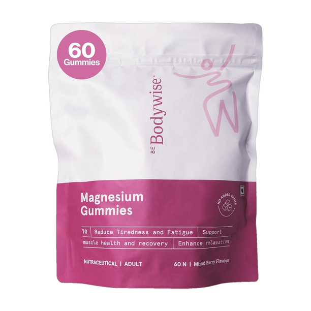 Be Bodywise 5 in 1 Magnesium Gummies For Improved Sleep | 375mg Magnesium | Relieves Stress