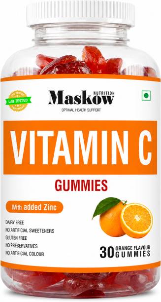 MASKOW NUTRITION NUTRITION Vitamin C Amla Extract With Zinc For Immunity & Skincare