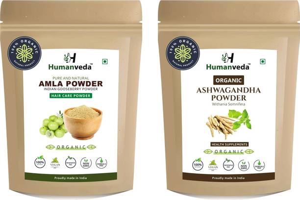 Humanveda Natural Ashwagandha & Amla powder | 100g Each