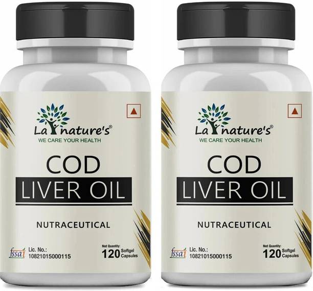 La Natures Cod Liver Oil Softgel Capsules for Immunity, Heart and Brain