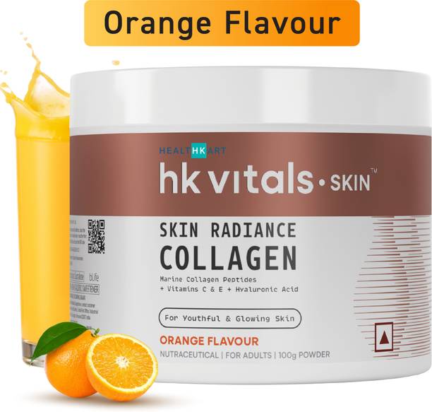 HEALTHKART HK Vitals Skin Radiance Collagen Supplement with Biotin, Orange