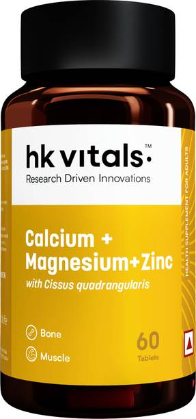 hk vitals Calcium Magnesium & Zinc | With Vitamin D3, Calcium Supplement