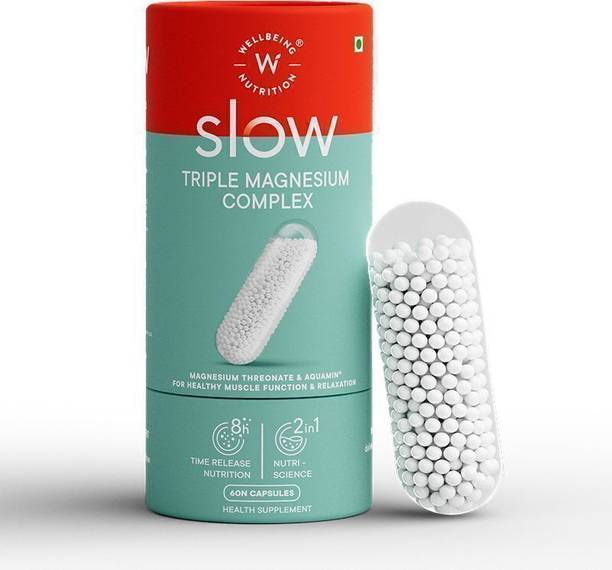 Wellbeing Nutrition Triple Magnesium Complex 1000mg, Supplement for Stress Relief, Muscle Recovery