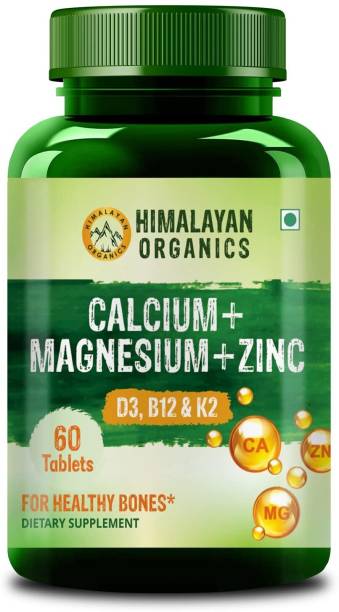 Himalayan Organics Calcium Magnesium Zinc Vitamin D3 & B12