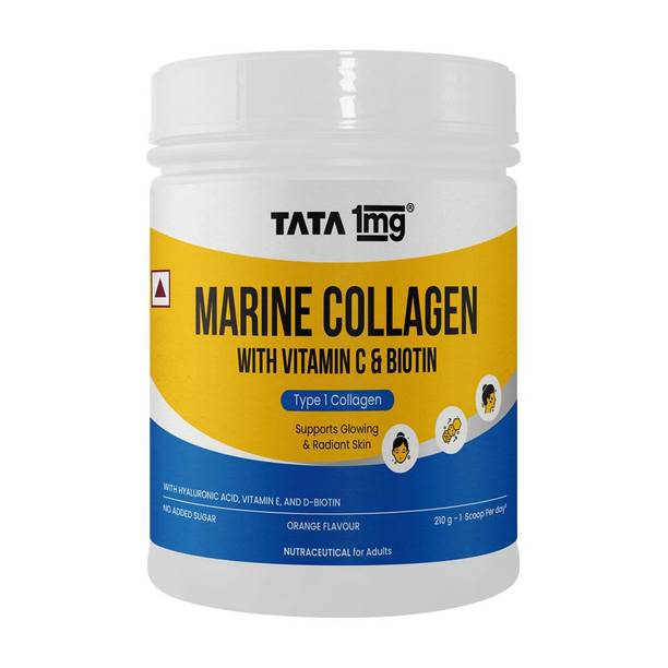 TATA 1mg Marine Collagen|With Collagen Peptide for Hydration & Strength for Skin