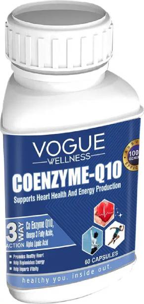 VOGUE WELLNESS Coenzyme Q10 Tablets (CO-Q10) For Support Heart Health, Energy & Antioxidant