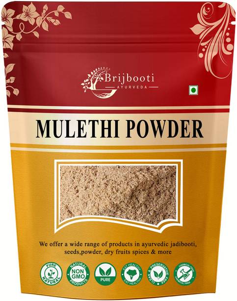 BrijBooti Mulethi Powder For Body, Skin, Face and Hair, | Yashtimadhu,Licorice Root Powder