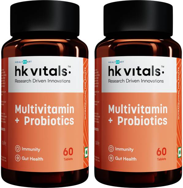 HEALTHKART HK Vitals Multivitamin with Probiotics, With Vitamin C, B, D, Zinc