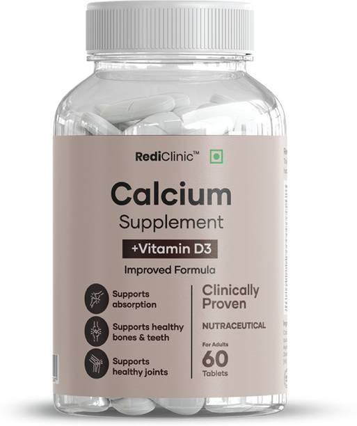 RediClinic Calcium & Vitamin D3 Tablets | For Bone Health & Joint Support