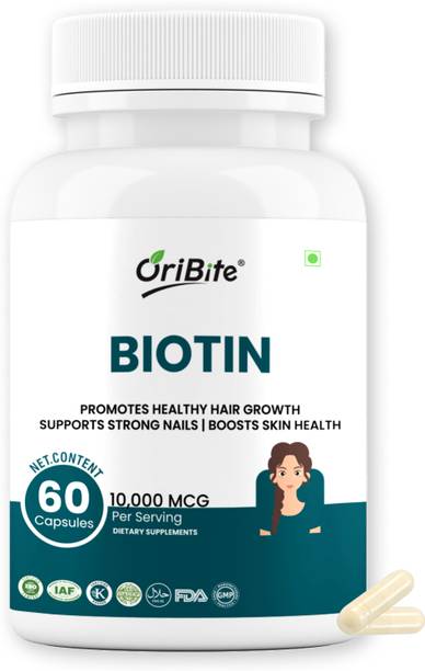 Oribite Biotin for Hair Growth, Strong Nails & Skin Support (3 Pack)