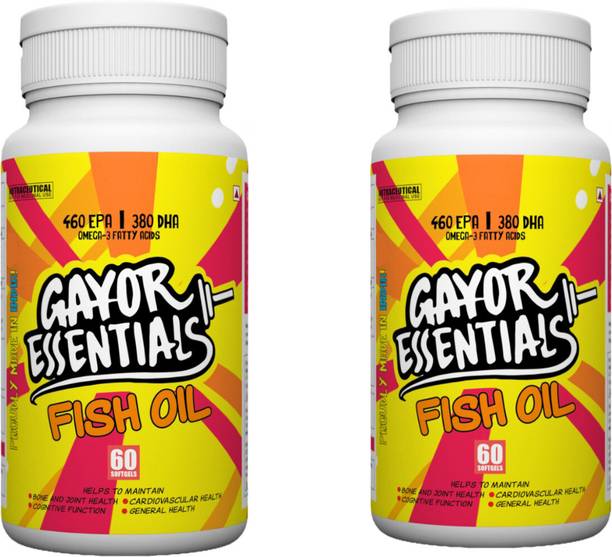gayor essentials Fish Oil 1000mg | 460mg EPA & 380mg DHA | 2x60 Lab-Tested Caps