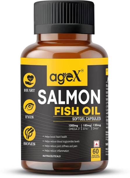 AGE-X AgeX Omega-3, Salmon Fish Oil