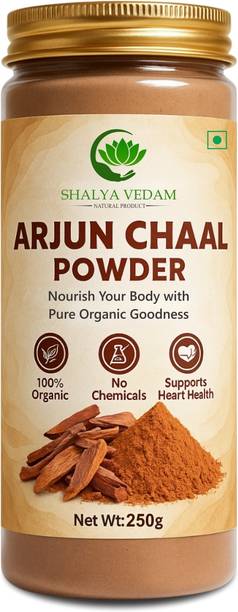 SHALYA VEDAM Arjun Chhal Powder | 100% Natural For Men & Women | Rich in Antioxident (250 g)