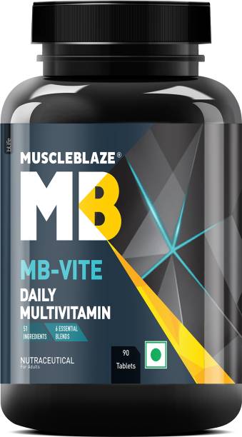 MUSCLEBLAZE MB-Vite Multivitamin, 25 Vitamins & Minerals, 100% RDA of Immunity Boosters